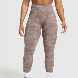 Gymshark camo tan adapt leggings